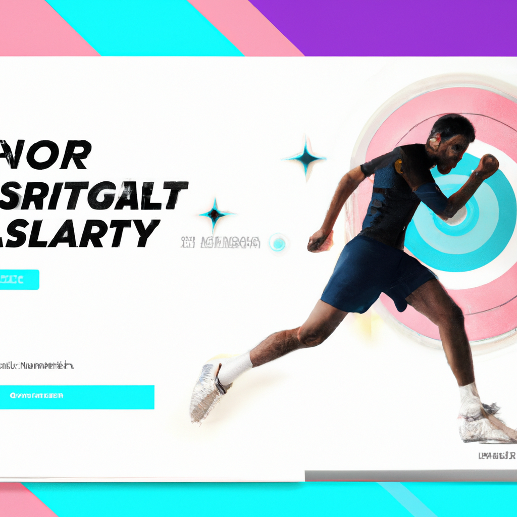 Athlete sprinting with overlay analytics